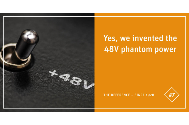 Neumann Fact #7 - Yes, we invented the 48V phantom power